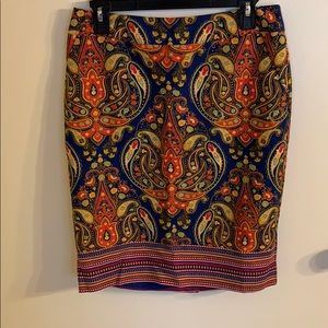 Merona multicolored pencil skirt